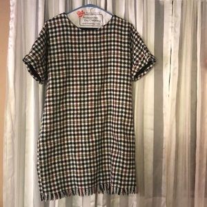 Zara Plaid Houndstooth Dress